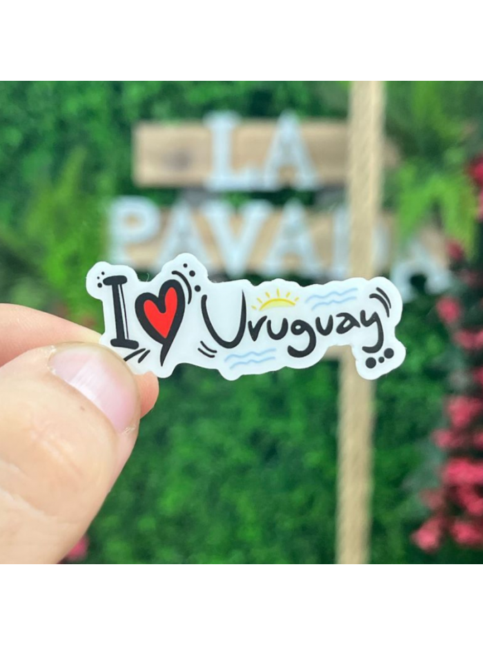 Pegatina I LOVE URUGUAY 5x5