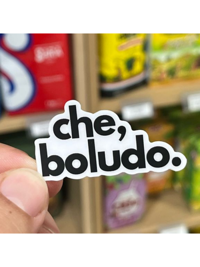 Pegatina CHE, BOLUDO 5x5