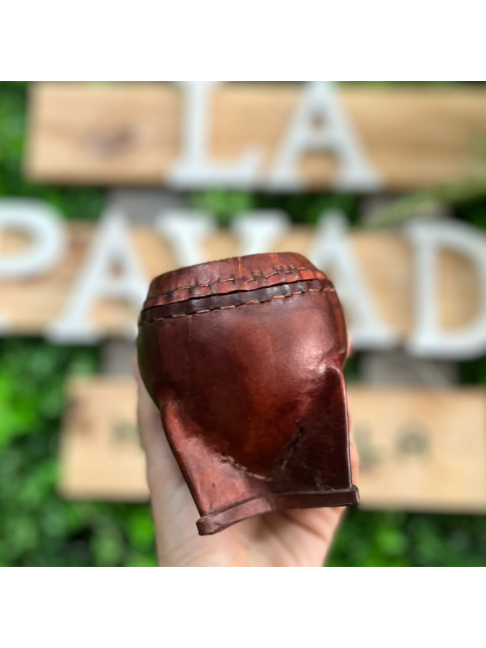 Mate forrado de cuero S/V - MARRON