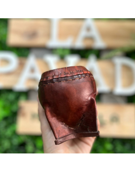 Mate forrado de cuero S/V - MARRON