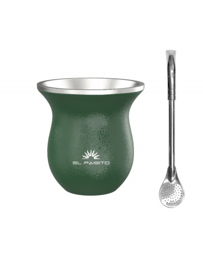 Pack Mate porongo 230ml c/bom. 18cm a.inox - VERDE