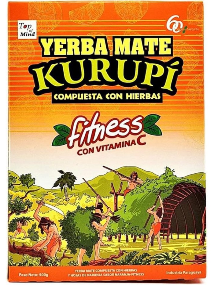 Yerba Mate KURUPI FITNESS 1/2 kg.