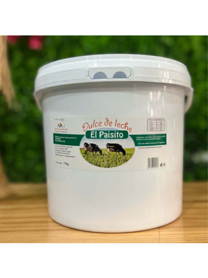 Dulce de Leche El Paisito HELADERO x 7 kg.