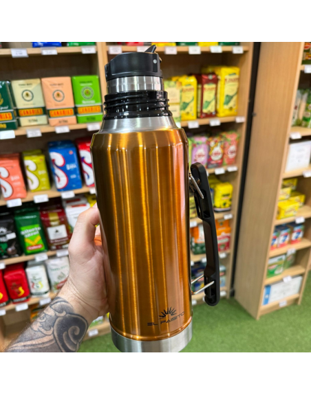 Termo acero inox. EL PAISITO 1.2L - BRONCE