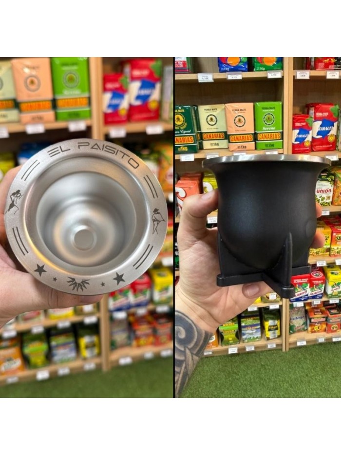 Camionero inox TANGO/GAUCHO 280ml NEGRO