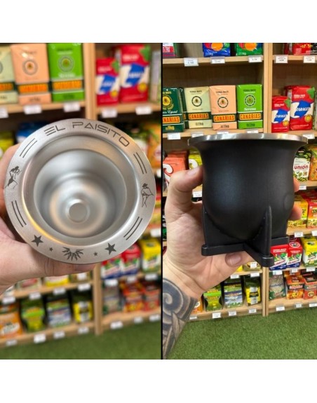 Camionero inox TANGO/GAUCHO 280ml NEGRO