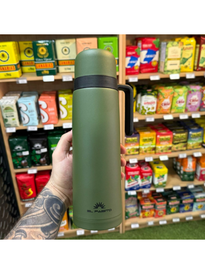 Termo acero inox. EL PAISITO 1L - VERDE