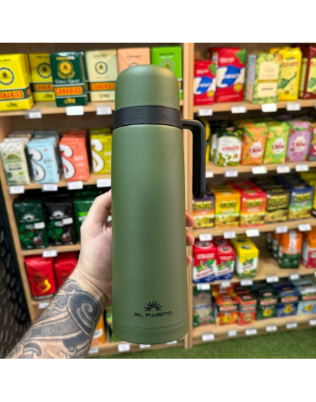 Termo acero inox. EL PAISITO 1L - VERDE