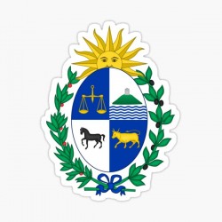Pegatina ESCUDO UY 5x5