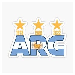 Pegatina ARG 5x5