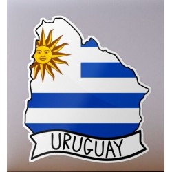 Pegatina MAPA UY C/ URUGUAY 10x9 grande exterior