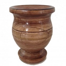 Mate madera lustrada