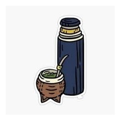 Pegatina TERMO Y MATE 5x5