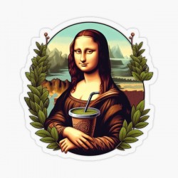 Pegatina MONA LISA 5x5
