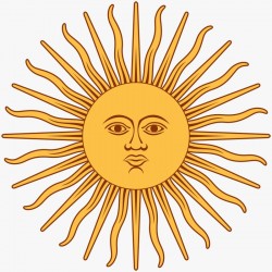 Pegatina SOL ARGENTINA 5x5