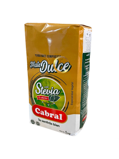 Yerba Mate CABRAL DULCE C/STEVIA1 kg.