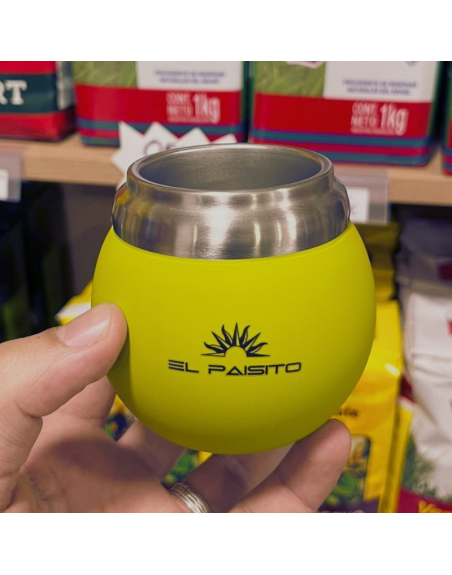 Mate BOLA EL PAISITO a.inox. y goma PISTACHO 150ml