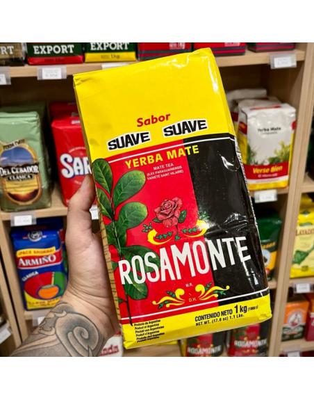 Yerba Mate Rosamonte SUAVE 1 kg.