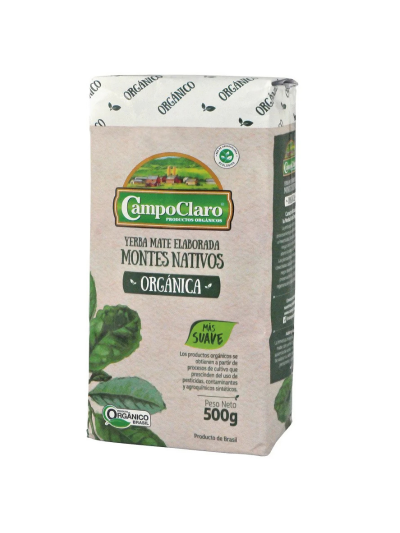 Yerba mate Campo claro Montes Nativ. ORGANICA 500g