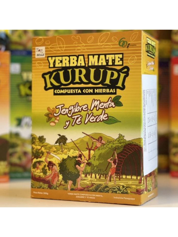 KURUPI JENGIBRE,MENTA Y TÉ VERDE 500g
