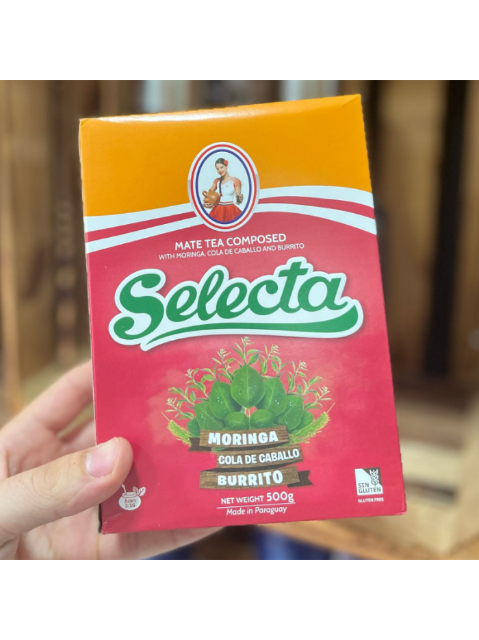 SELECTA MORINGA, COLA DE CABALLO, BURRITO 500G