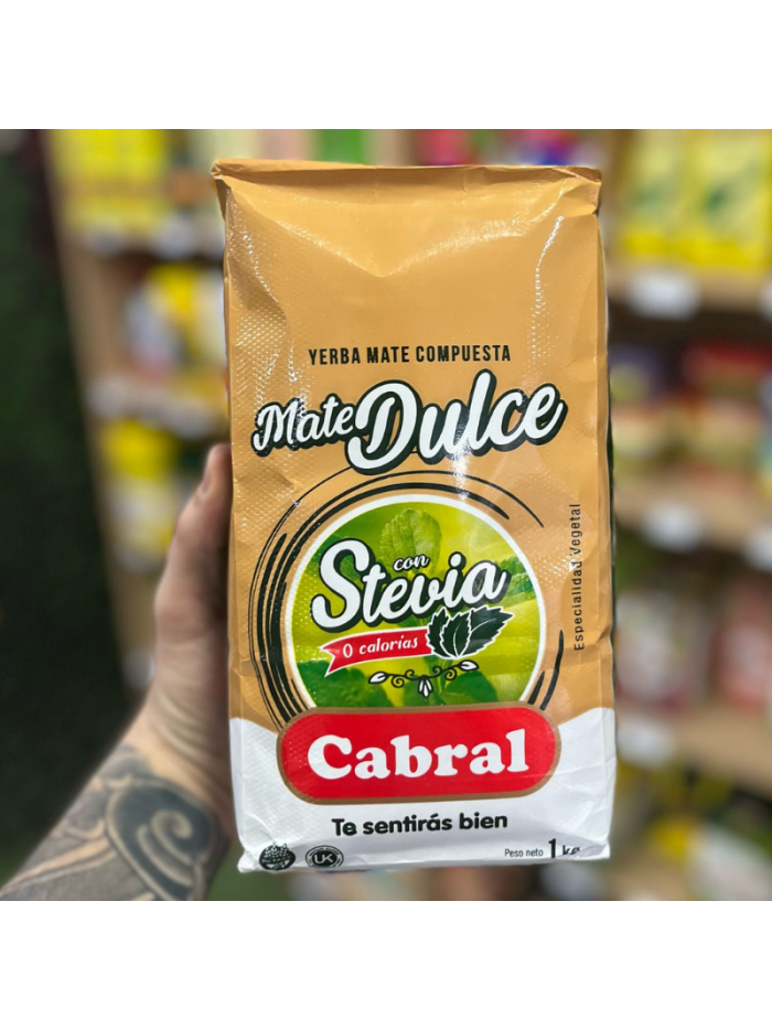 Yerba Mate CABRAL DULCE C/STEVIA1 kg.