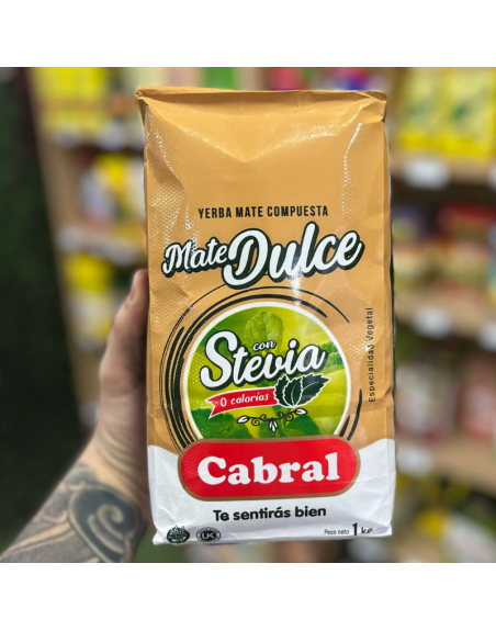 Yerba Mate CABRAL DULCE C/STEVIA1 kg.