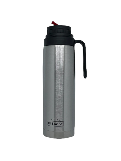 Termo acero inox. EL PAISITO 1L - PLATA