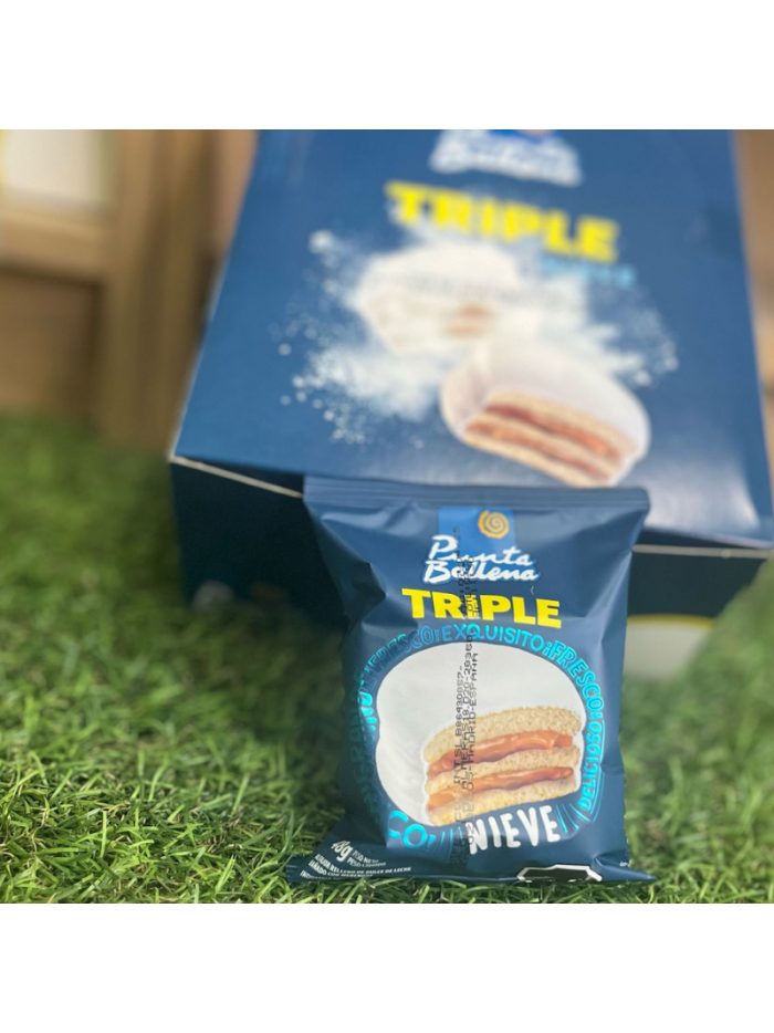 Alfajor PUNTA BALLENA TRIPLE NIEVE 48g x 12u