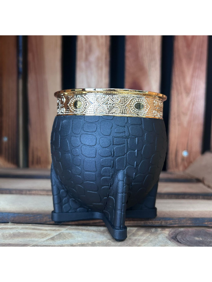 Mate imperial camionero acero inox 200ml - NEGRO