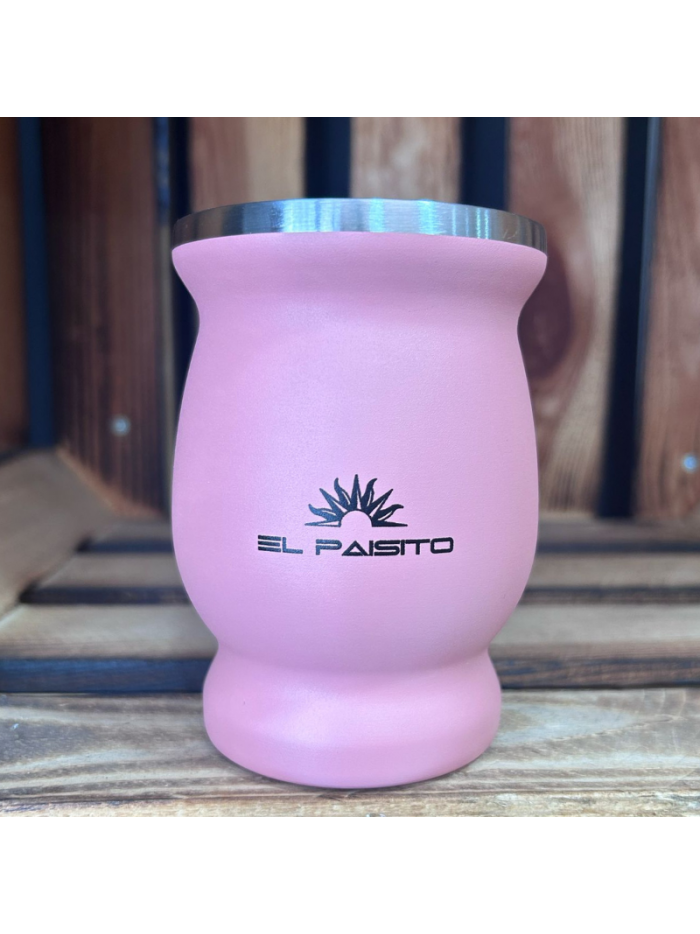 Mate Copa Acero inox.  - ROSA