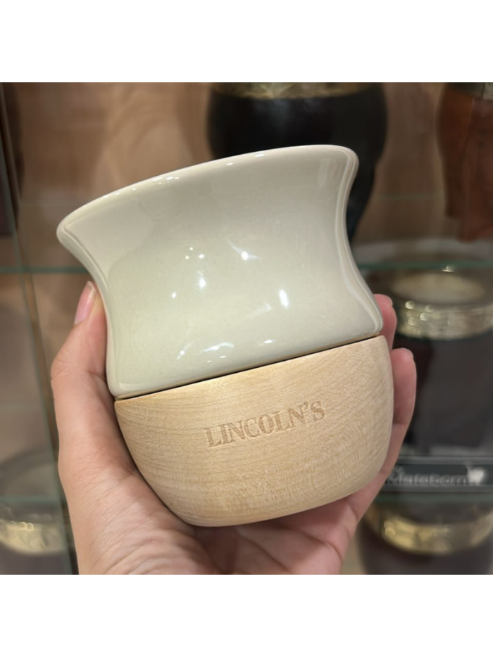 Mate Lincoln's NAURU ceramica c/madera ARENA