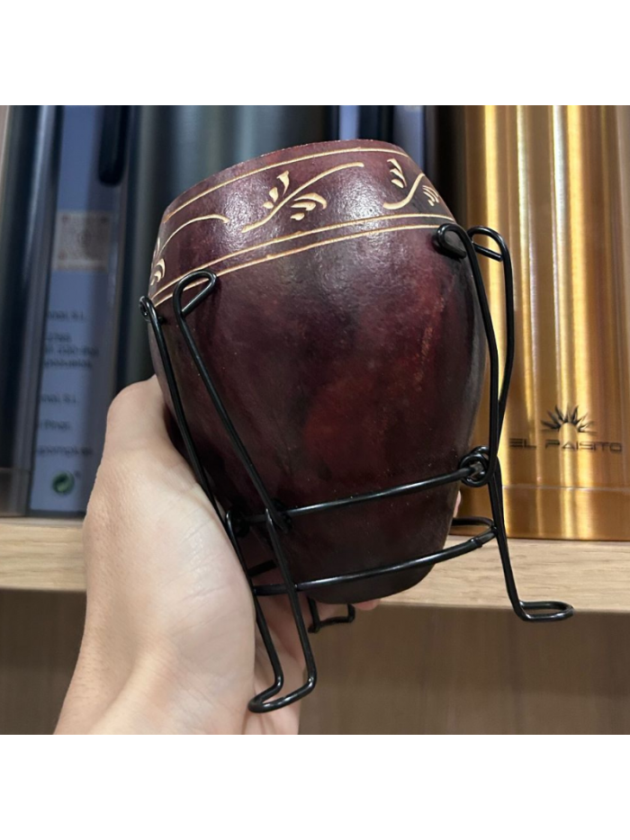 Mate calabaza con posamate