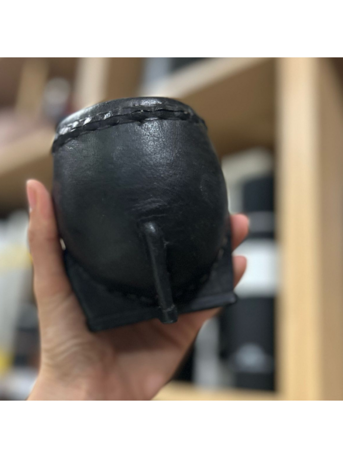 Mate forrado de cuero S/V - NEGRO