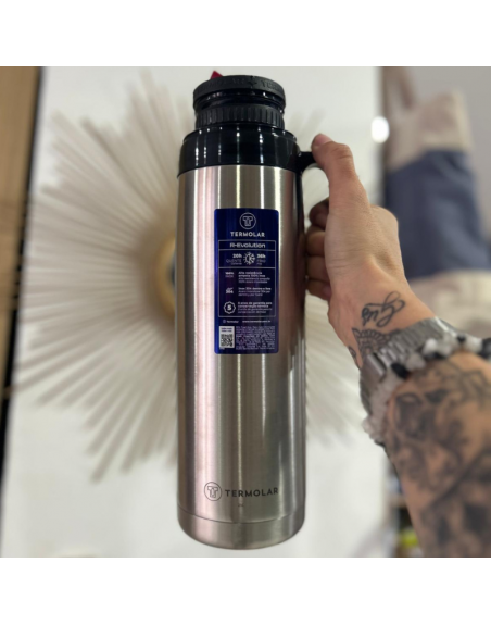 Termo acero inox. TERMOLAR R-EVOLUTION 1L - Plata