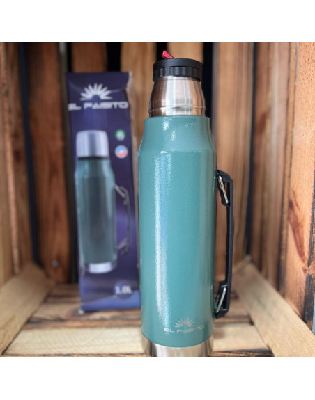 Termo acero inox. mod.ST. EL PAISITO 1L - VERDE