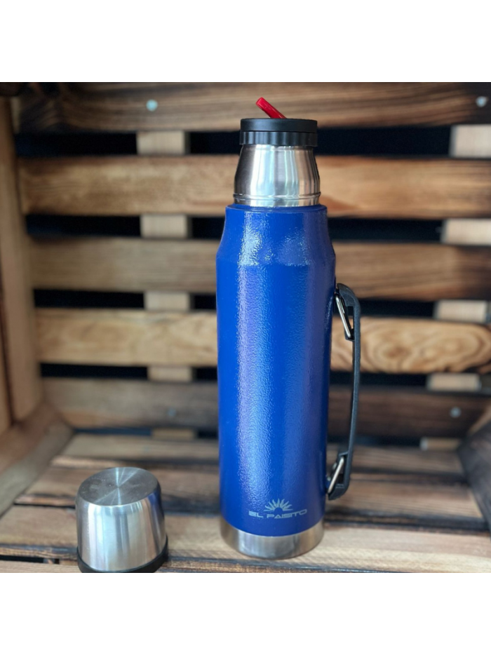 Termo acero inox. mod.ST. EL PAISITO 1L - AZUL