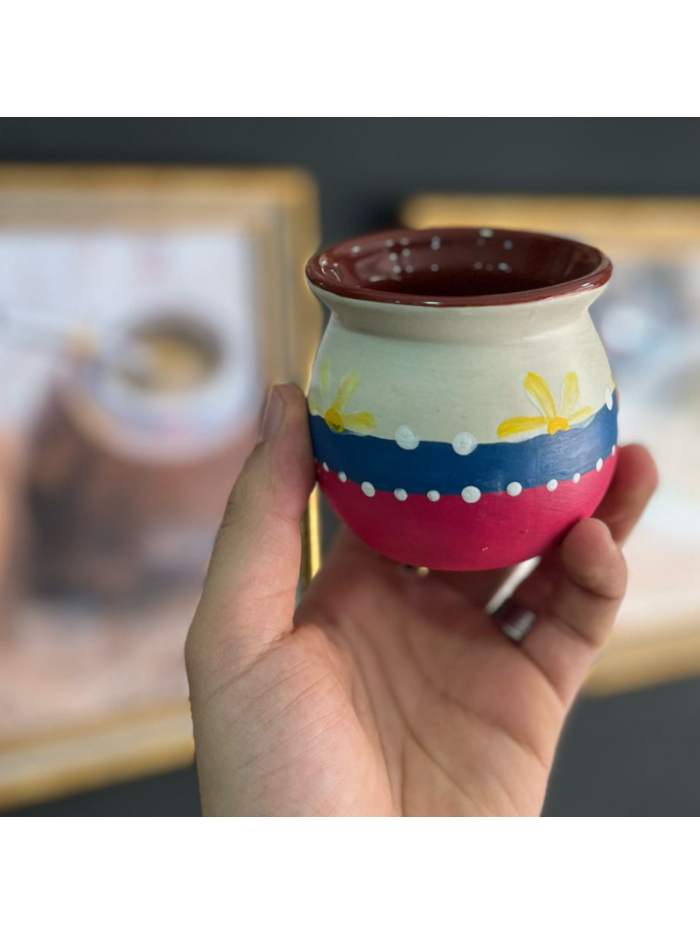 Mate ceramica pintado