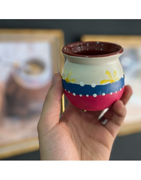 Mate ceramica pintado
