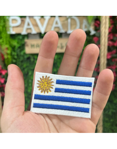 PARCHE termoadhesivos 7cm - BANDERA URUGUAY