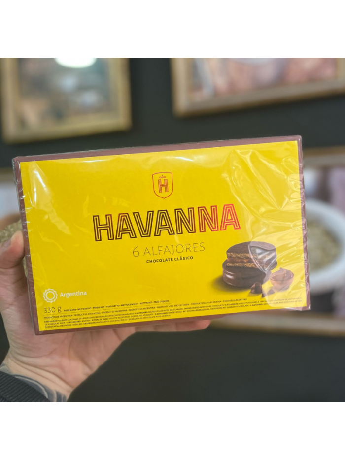 Alfajor HAVANNA CHOCOLATE x 6 unid.