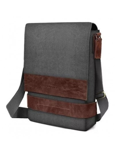 Matera morral c/tapa Lincoln's - Gris c/ Habana