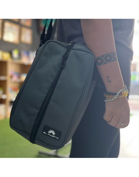 Matera EL PAISITO c/cremallera y correa - GRIS OS.