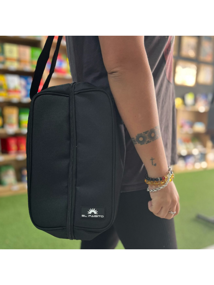 Matera EL PAISITO c/cremallera y correa - NEGRA