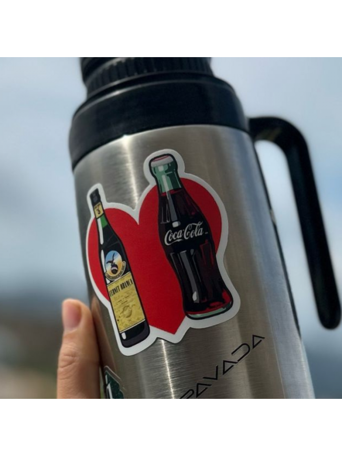 Pegatina FERNET Y COCA 5x5