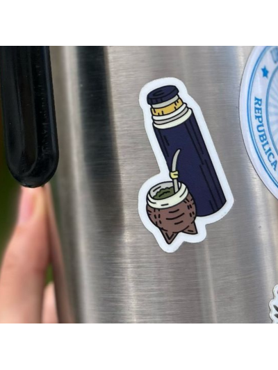 Pegatina TERMO Y MATE 5x5