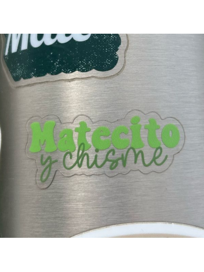 Pegatina MATECITO Y CHISME 5x5
