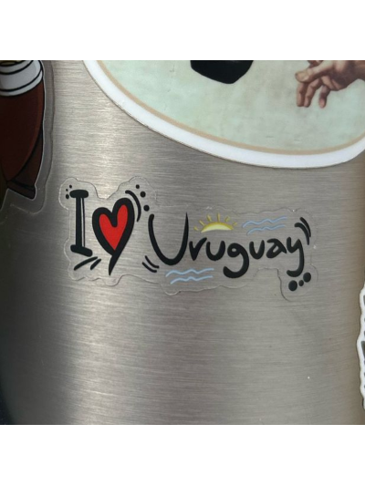 Pegatina I LOVE URUGUAY 5x5