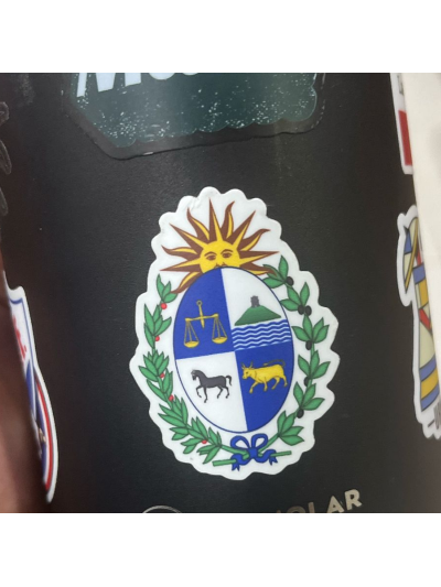 Pegatina ESCUDO UY 5x5