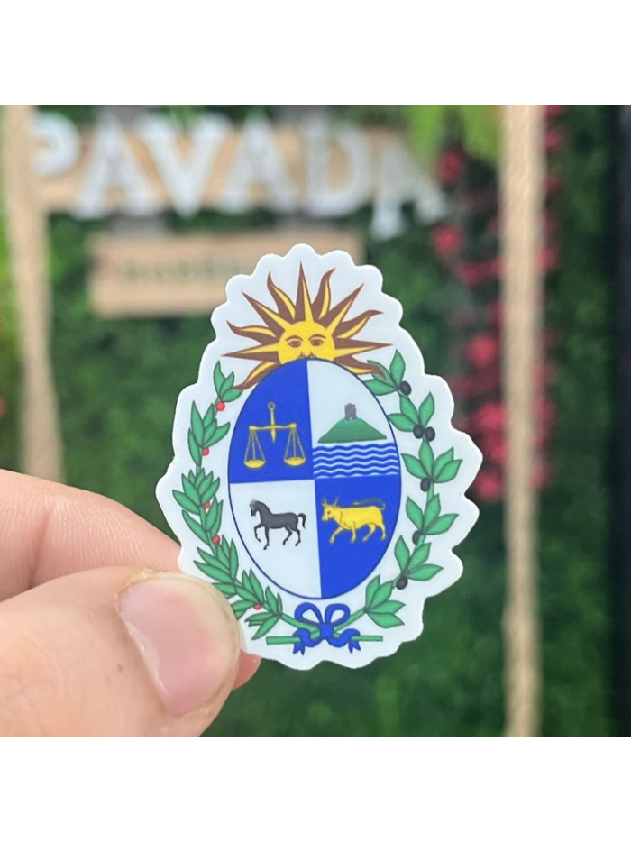 Pegatina ESCUDO UY 5x5